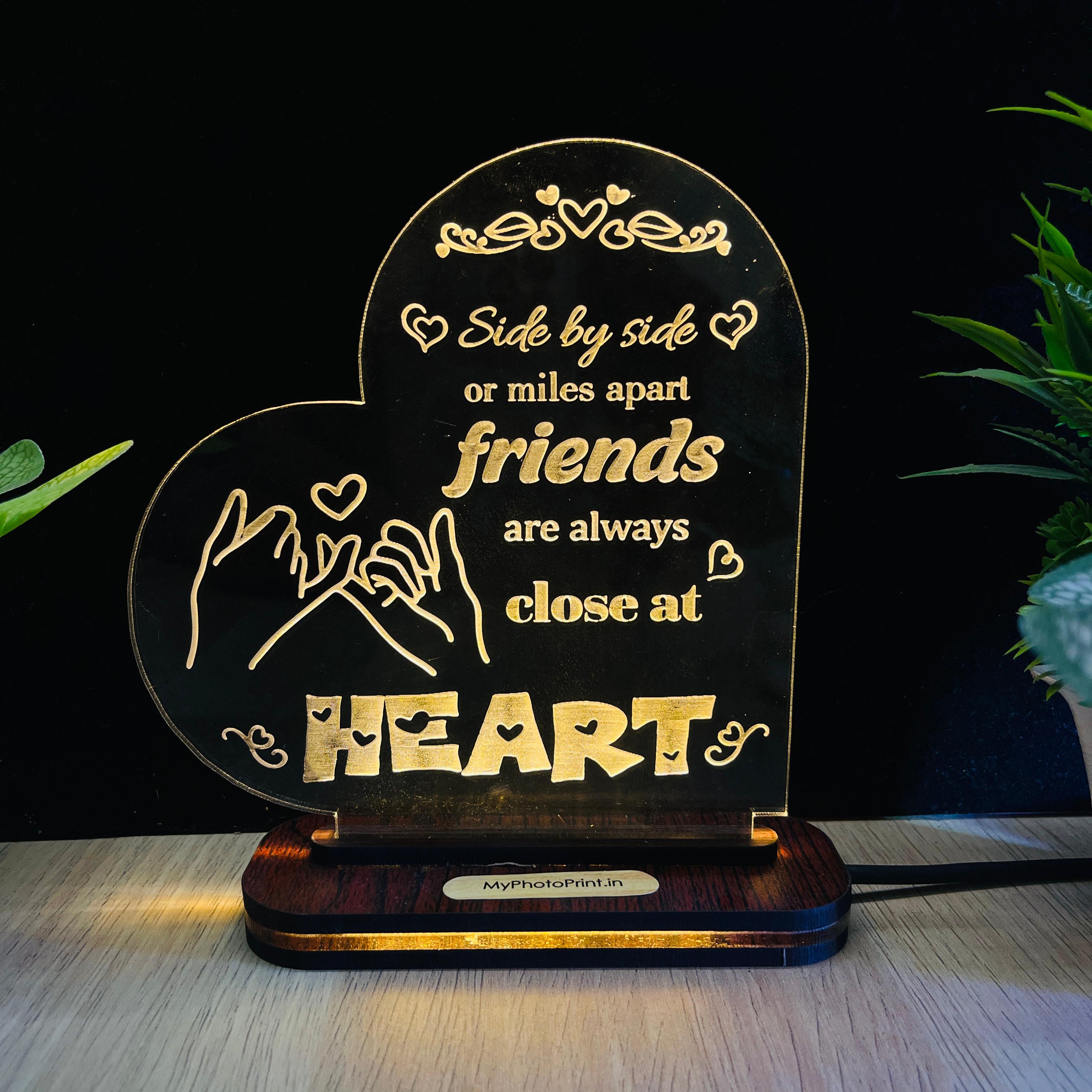Personalized Friendship Promise Lamp